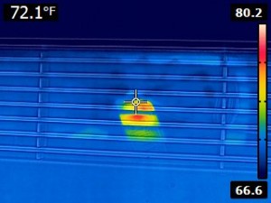 Thermal Imaging a Heating Vent