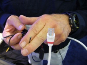 Mic found in RJ45 TSCM bug sweep found microphone in RJ45 ethernet plug