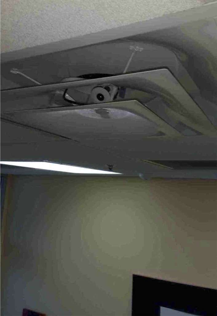 Hidden camera found in air duct