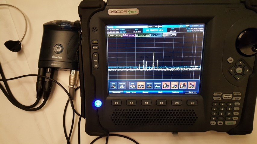 Clear-Com RF signal analysis