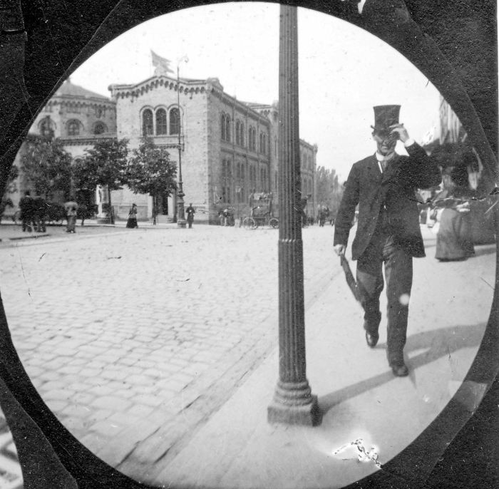 1890 camera subject tip of the hat
